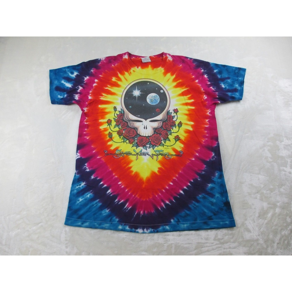 VINTAGE Liquid Blue Grateful Dead Shirt Mens Extra Large Blue Space Your Face